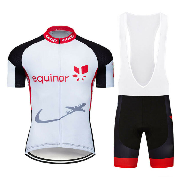 2021 White Men's Shorts Bib Bike Jersey Cycling Kits Set Road Bike Riding Sport Wear