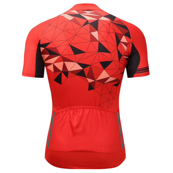 2021 Red Men's Cycling Short Jersey Biking Bib Shorts Set Bicycle Shirt Trousers Kits