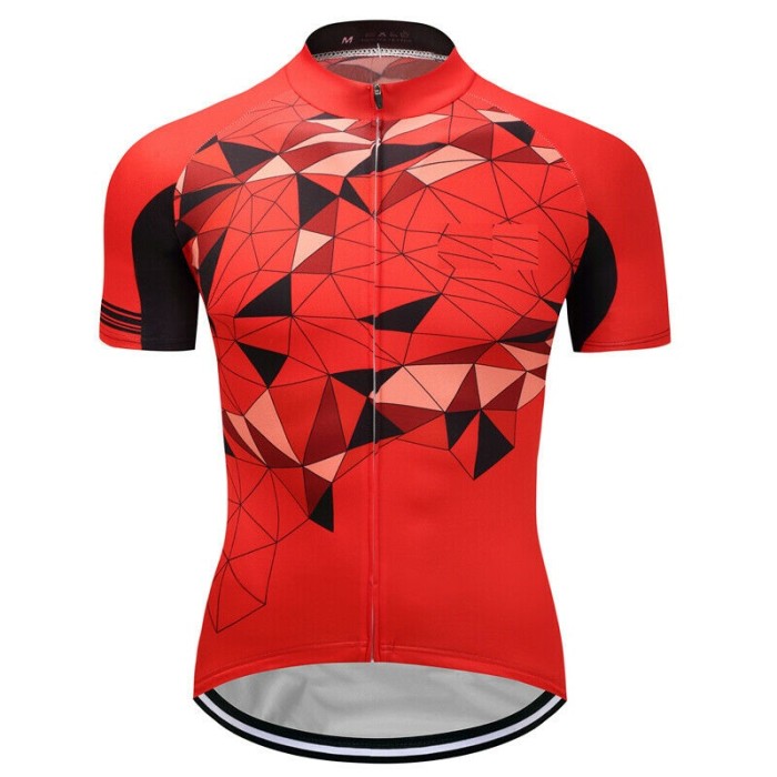 2021 Red Men's Cycling Short Jersey Biking Bib Shorts Set Bicycle Shirt Trousers Kits