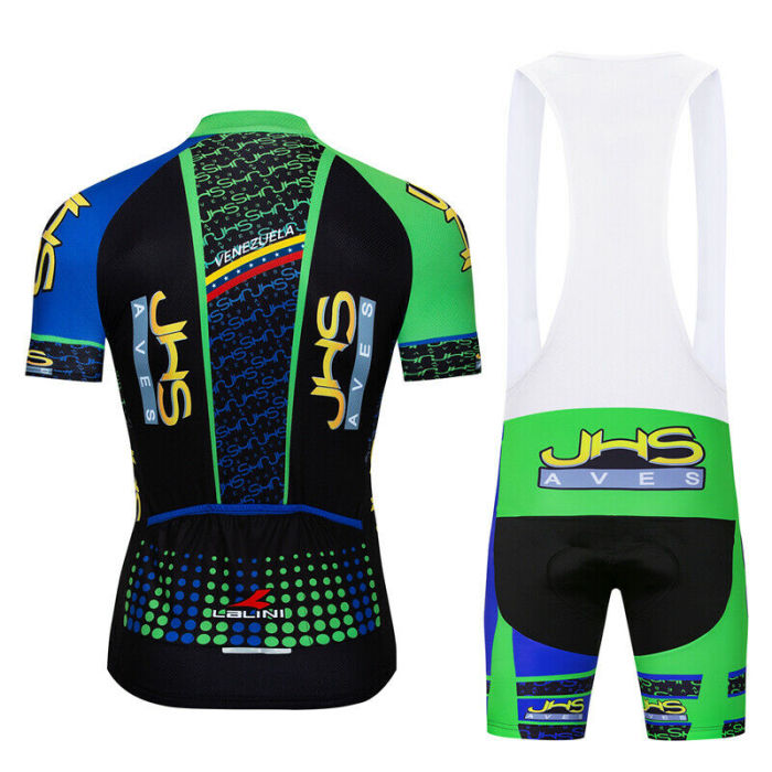 2021 Short Sleeve Men's Cycling Jerseys Cushion Shorts Kits Shirt Brace Bibs Clothing