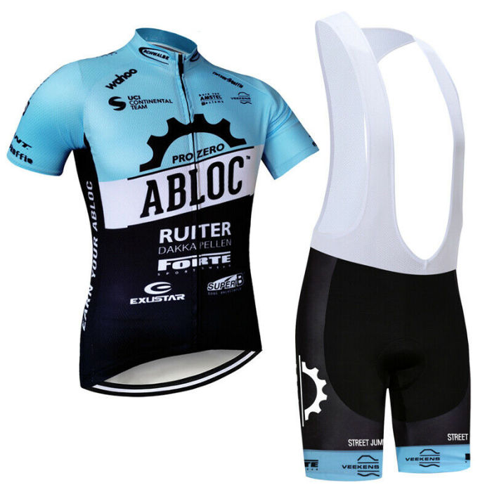 2021 Men's Cycling Jersey Bib Short Pants Kits Shirt Riding Team Uniforms S~4XL Wears