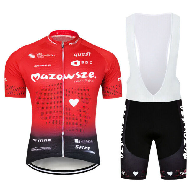 2021 Men's Cycling Jersey Shirt S~4XL Bike Bib Shorts Set Riding Clothing Quick Dry