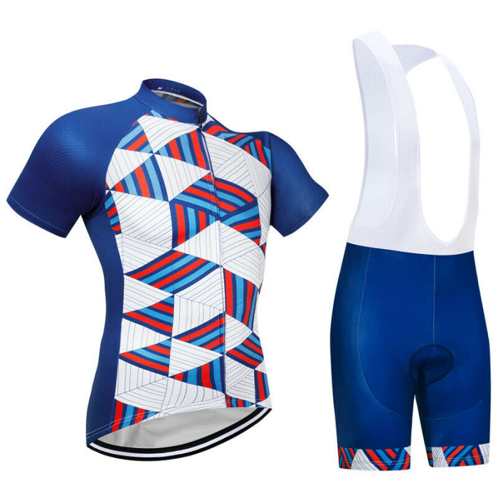 2021 Unique Cycling Clothing Set Men's Bike Jersey Bib Shorts Kits Shirt Pants Suits