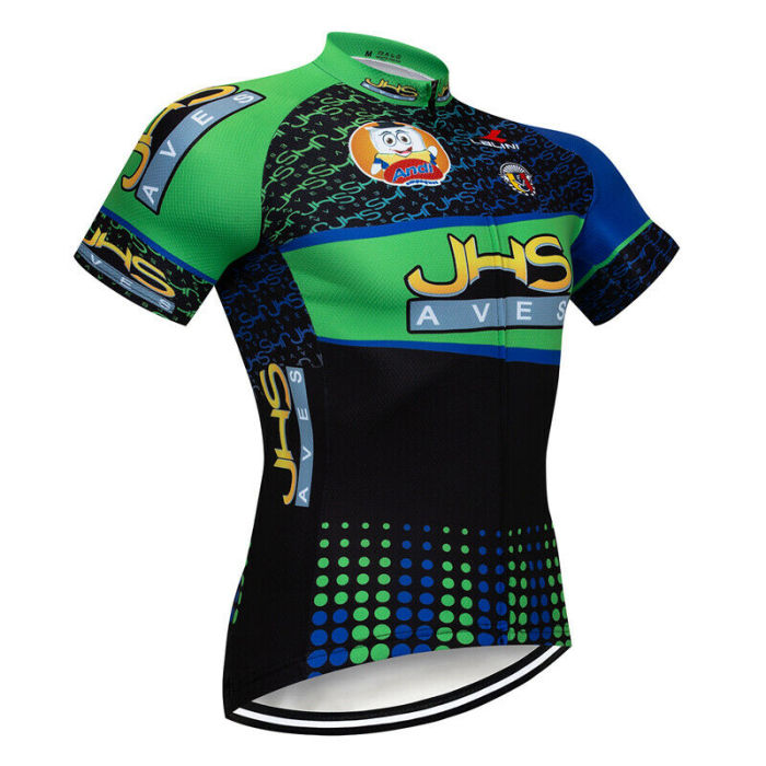 2021 Short Sleeve Men's Cycling Jerseys Cushion Shorts Kits Shirt Brace Bibs Clothing