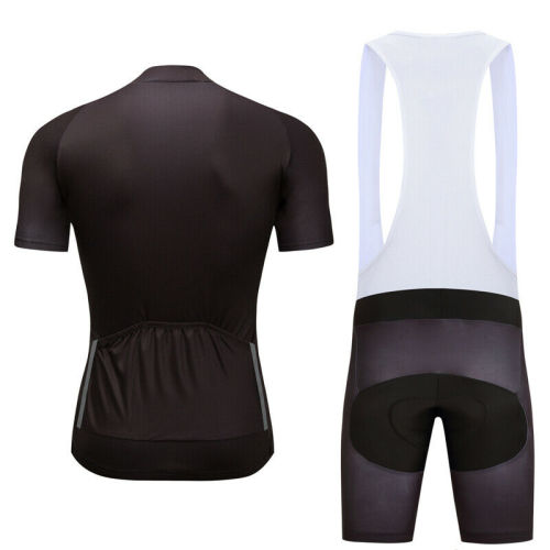 2021 Men's Black Road Cycling Kits Jersey Bib Shorts Shirt Tights Set Pad Short Pants