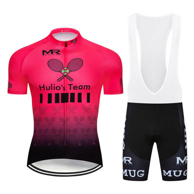 2021 Mens Cycling Jersey & Bib Short Set Cycling Jersey Short Sleeve Bike Bibs Shorts