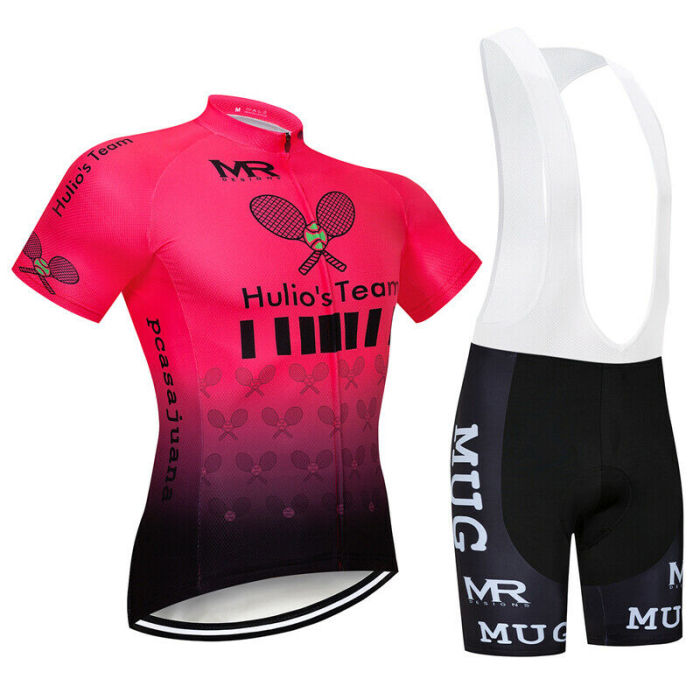 2021 Mens Cycling Jersey & Bib Short Set Cycling Jersey Short Sleeve Bike Bibs Shorts