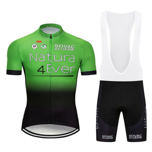 2021 Men's Team Cycling Short Sleeve Jersey Shorts Kits Bike Riding Garments Clothing