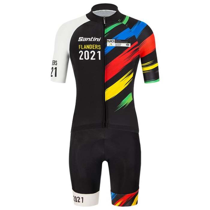 FLANDERS 2021 UCI CHAMPION SET (2 PIECES) BLACK - MULTICOLOURED