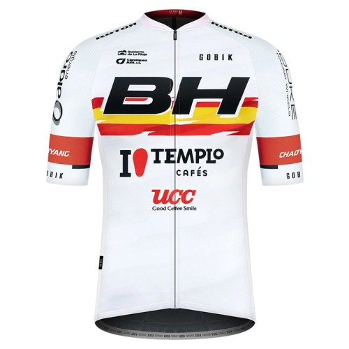 2021 Team BH Templo Cafes UCC White Cycling Jersey And Bib Shorts Set