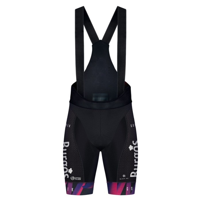 2021 Burgos Alimenta Pink Cycling Jersey And Bib Shorts Set
