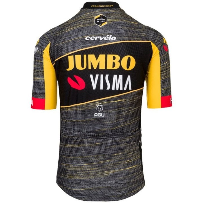 2021 Jumbo Visma TDF Edition Cycling Jersey And Bib Shorts Set