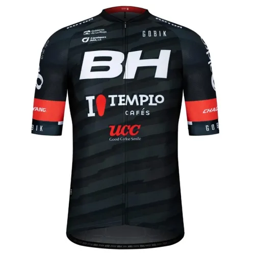 2021 Team BH Templo Cafes UCC Black Cycling Jersey And Bib Shorts Set