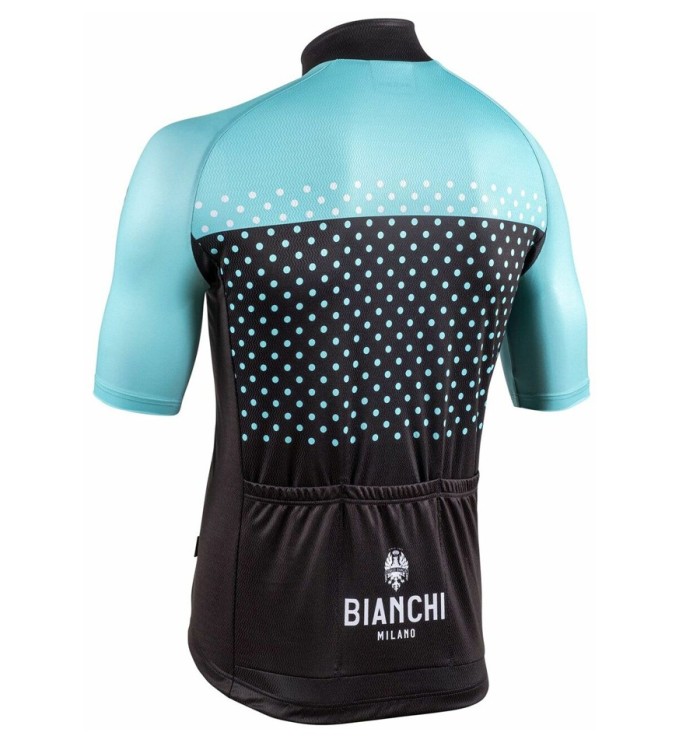 2021 Bianchi Milano Quirra Black-Green Cycling Jersey And Bib Shorts Set