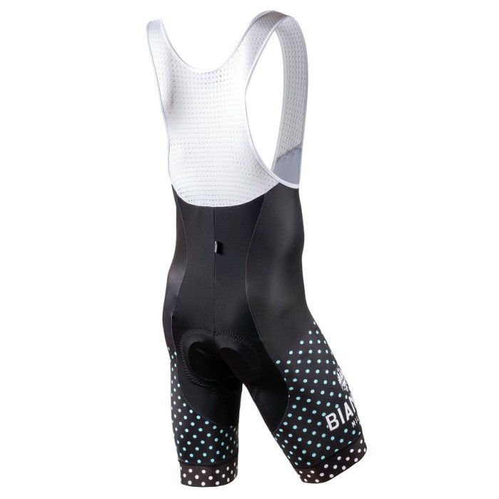 2021 Bianchi Milano Quirra Black-White Cycling Jersey And Bib Shorts Set