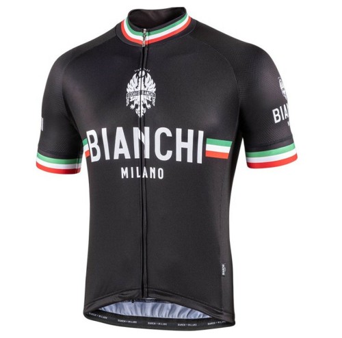 2021 Bianchi Milano Isalle Black Cycling Jersey And Bib Shorts Set