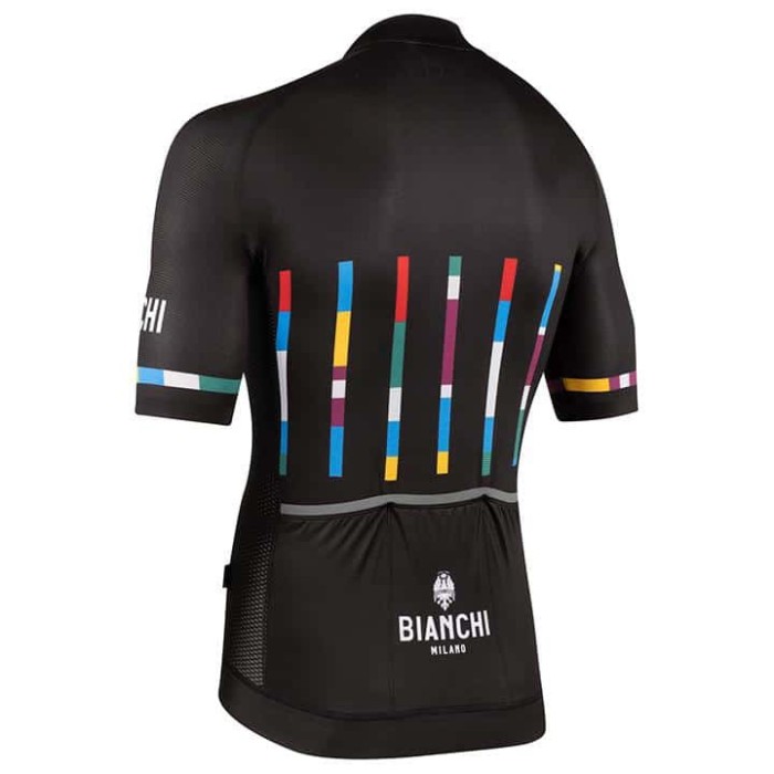 2021 Bianchi Milano Fanaco Black Cycling Jersey And Bib Shorts Set