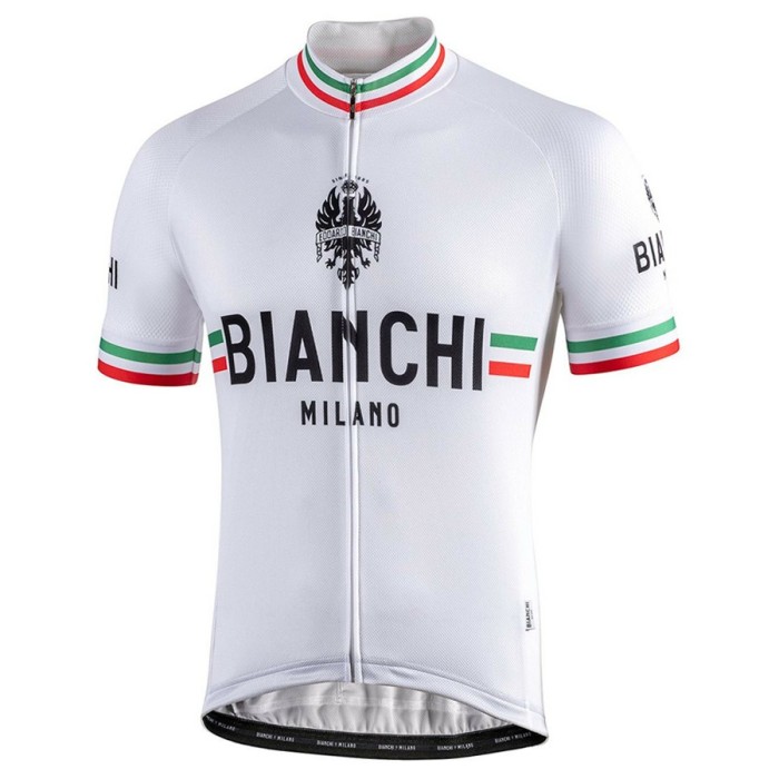 2021 Bianchi Milano Isalle White Cycling Jersey And Bib Shorts Set