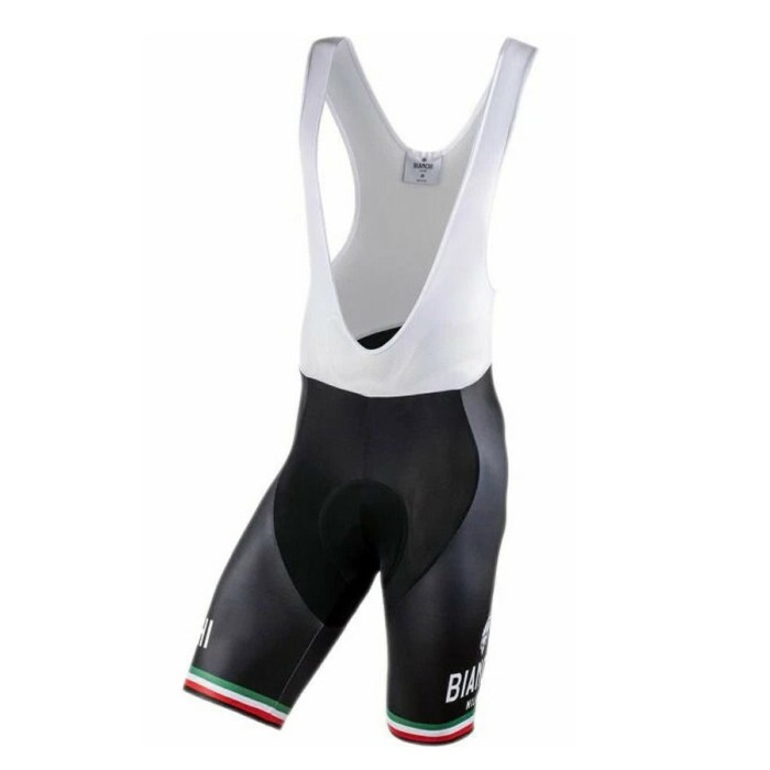 2021 Bianchi Milano Isalle Black Cycling Jersey And Bib Shorts Set