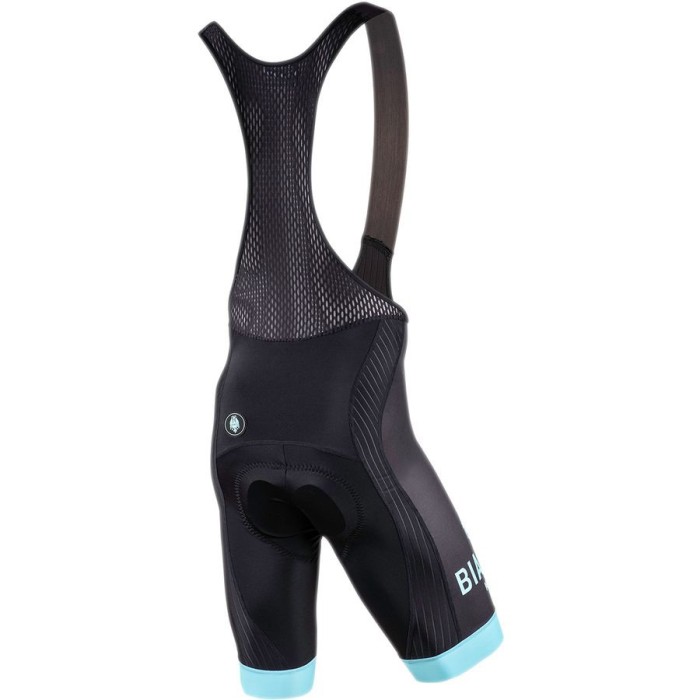 2021 Bianchi Milano Levane Black Cycling Jersey And Bib Shorts Set