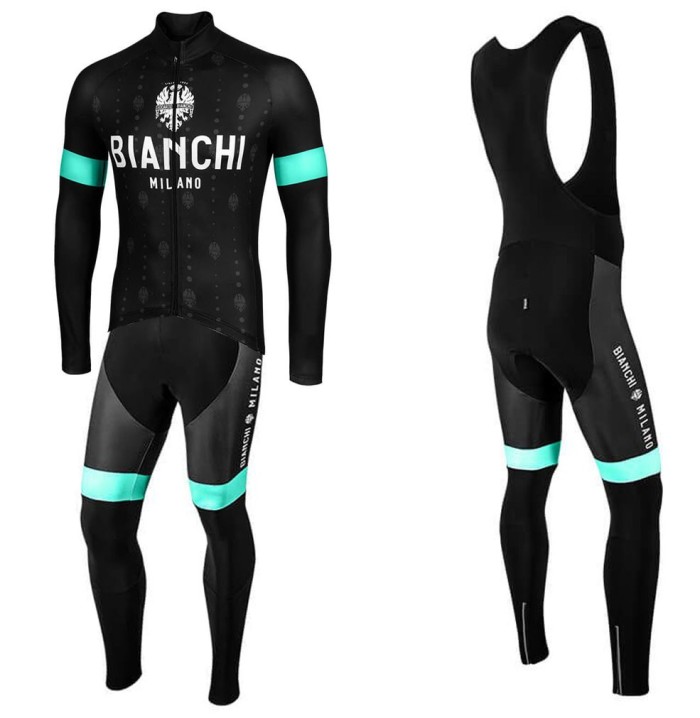 2020 Bianchi YDH Long Sleeve Cycling Jersey And Bib Pants Set