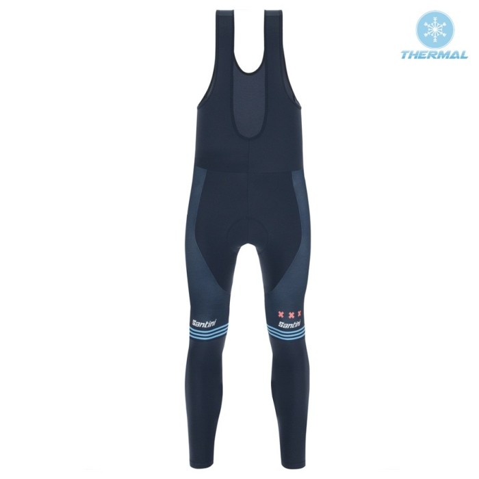 2021 TREK Factory Blue Thermal Cycling Jersey And Bib Pants Set