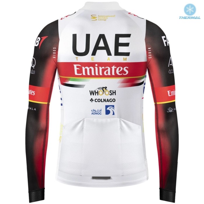 2021 Team UAE Thermal Cycling Jersey And Bib Pants Set