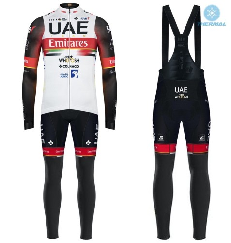 2021 Team UAE Thermal Cycling Jersey And Bib Pants Set