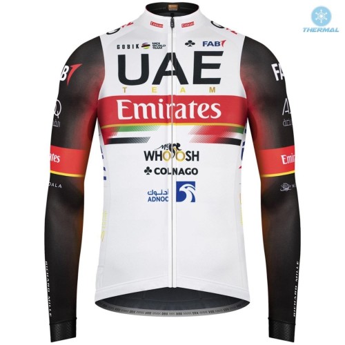 2021 Team UAE Thermal Cycling Jersey And Bib Pants Set