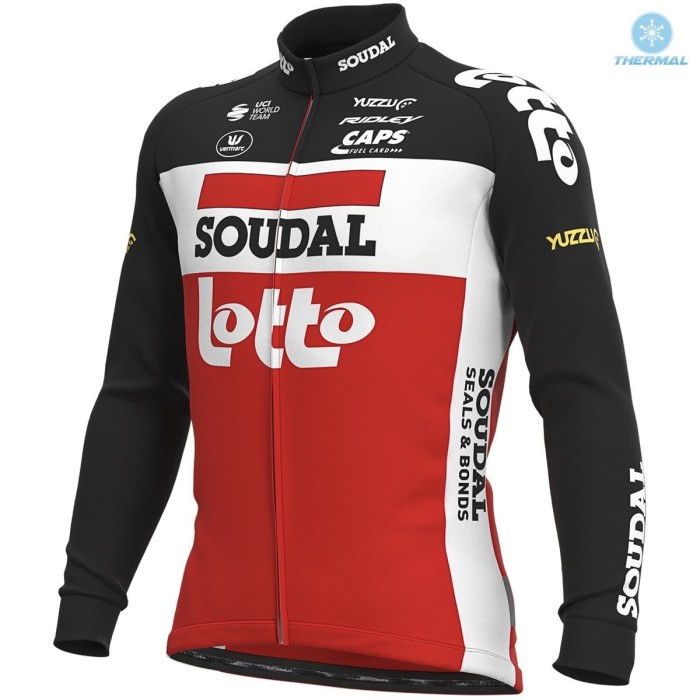 2021 Lotto Soudal Team Thermal Cycling Jersey And Bib Pants Set