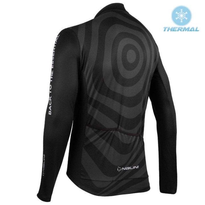 2021 Nalini Coffee Black Thermal Cycling Jersey And Bib Pants Set