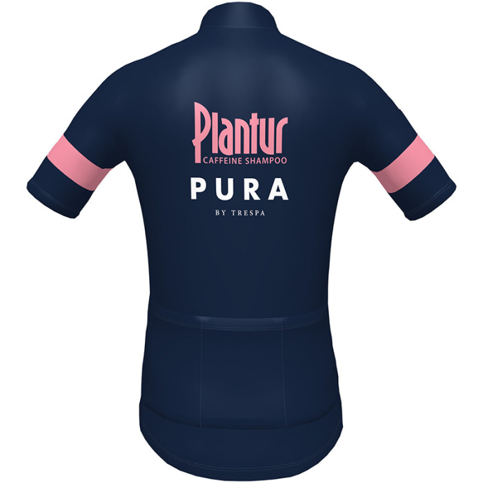 PLANTUR-PURA Cycling SHORT SLEEVE JERSEY And BIB SHORTS 2022 DARK BLUE