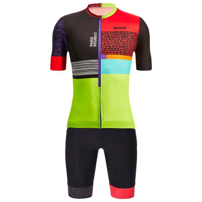 SANTINI PARIS- ROUBAIX FORGER DES HEROES 22 SET (2 PIECES) BLACK - RED - YELLOW