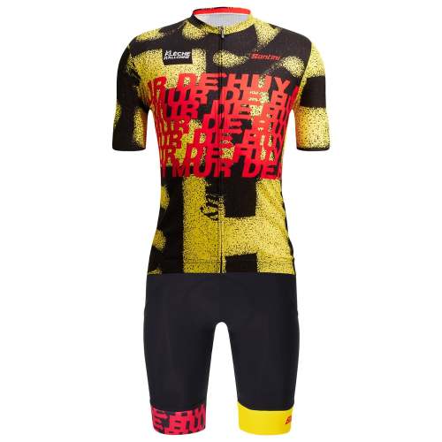 SANTINI LA FLÈCHE WALLONNE 2022 SET (2 PIECES) BLACK - RED - YELLOW