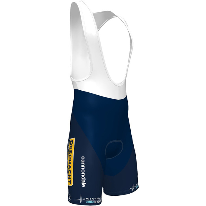 DESCHACHT - HENS - MEAS SHORT SLEEVE JERSEY And BIB SHORTS 2022 DARK BLUE - YELLOW