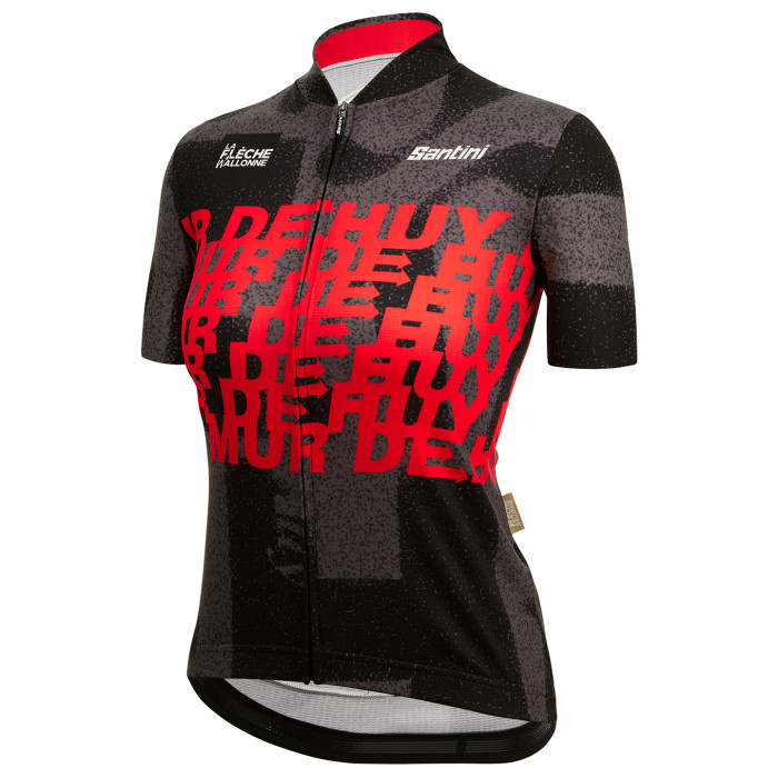 SANTINI LA FLÈCHE WALLONNE 2022 WOMEN'S SET (2 PIECES) BLACK - RED