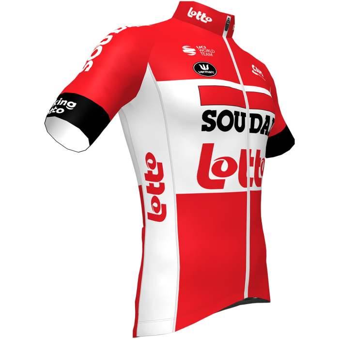 SET (5 TEILE) LOTTO SOUDAL AERO 2022 WHITE - RED