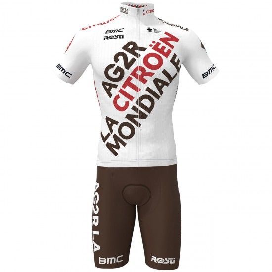 2022 AG2R Citroen Cycling Short Sleeve Jersey And Bib Shorts Set