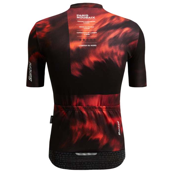 SANTINI PARIS- ROUBAIX ENFER DU NORD 2022 SET (2 PIECES) BLACK - RED