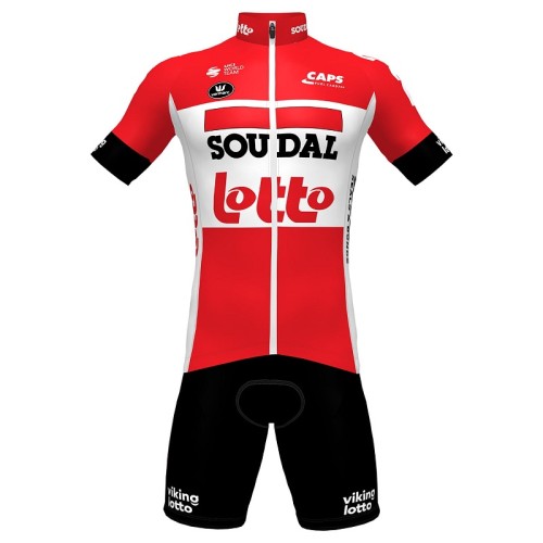 SET (5 TEILE) LOTTO SOUDAL AERO 2022 WHITE - RED