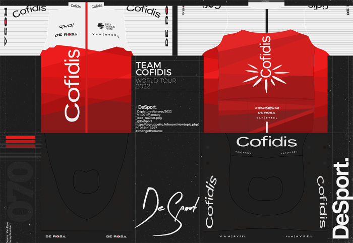 Cofidis [COF] 2022 Cycling jersey And Bib Shorts