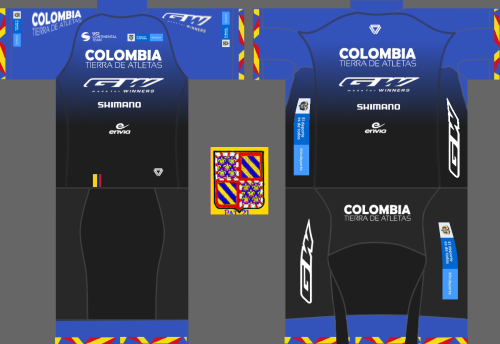 Colombia Tierra de atletas GW Shimano [COL] 2022 Cycling Jersey And Bib Shorts