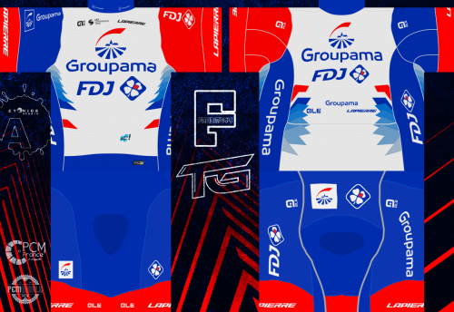 Groupama - FDJ Continental Team [CGF] 2022 Cycling Jersey And Bib Shorts