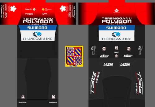 Terengganu Polygon Cycling Team [TSG] 2022 Cycling Jersey And Bib Shorts