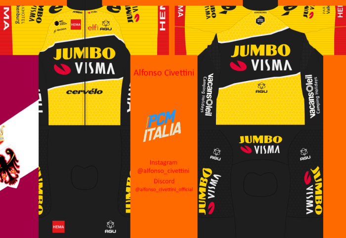 Team Jumbo - Visma [JVW] 2022 Cycling Jersey And Bib Shorts