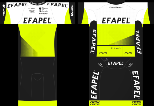 2022 Efapel Cycling [EFL] Cycling Jersey And Bib Shorts Set