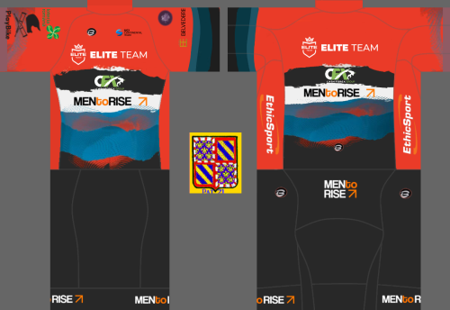 MenToRise Elite Team CFX [MEN] 2022 Cycling Jersey And Bib Shorts