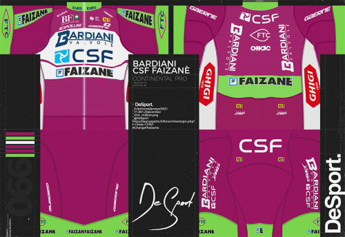 Bardiani - CSF - Faizanè [BCF] 2022 Cycling Jersey And Bib Shorts