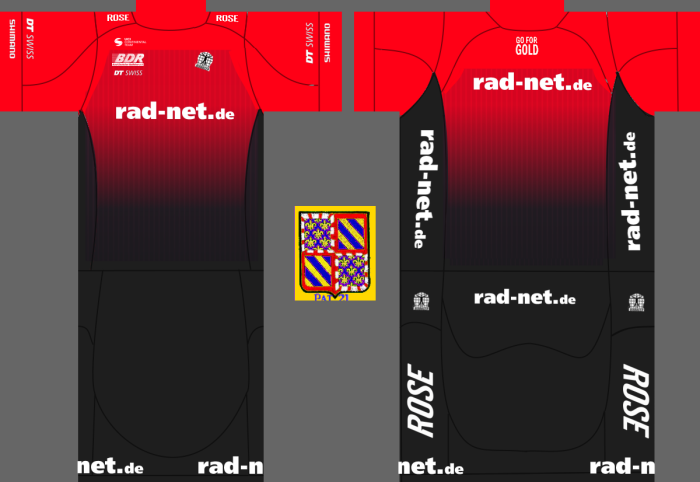 Rad-net Rose Team [RNR] 2022 Cycling Jersey And Bib Shorts