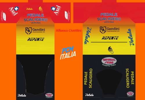 Pedale Scaligero [PSL] 2022 Cycling Jersey And Bib Shorts